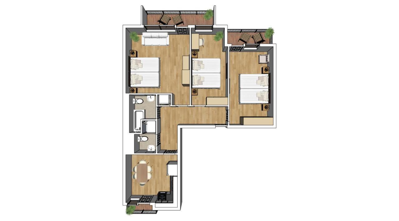 Flatista Homes - Hirschgarten Apartment München